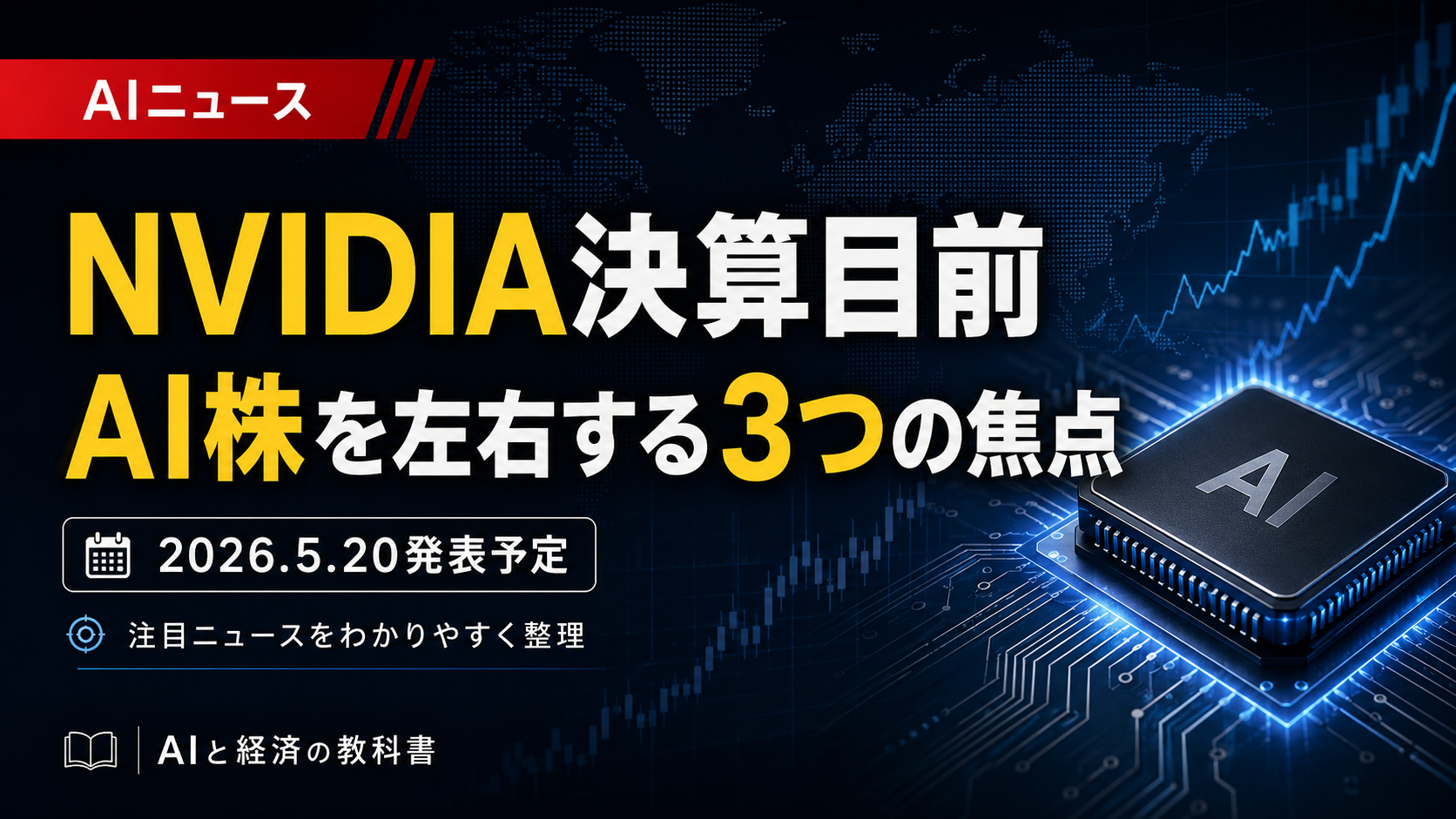 NVIDIA決算で何を見る?AI株を左右する3つの焦点